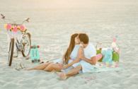 Beach kiss