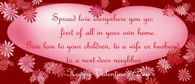 Happy Valentines Day, spread love