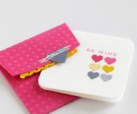 Punched heart cards
