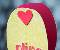 Olive you valentines day card