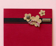 Simply floral valentine card