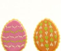 Marbelized easter egg cookies