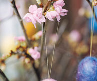 Felted easter egg ornaments