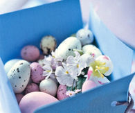 Linden box with Chocolate eggs