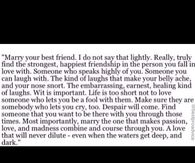 Marry Your Best Friend
