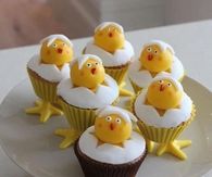 Chick cupcakes
