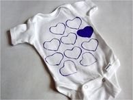 Heart design onesies