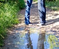 Reflection of a kiss