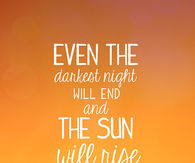 Even in the darkest night