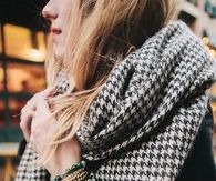 Houndstooth scarf