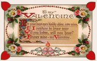 Vintage Valentine Poem