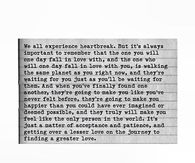 We All Experience HeartBreak