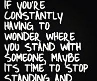 Stop Standing Start Walking