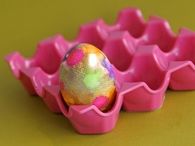 Tie dyed eggs