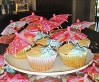 Beach cupcakes