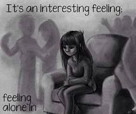 Feeling alone in a room full of people