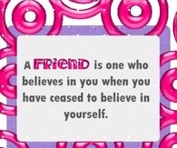 a friend