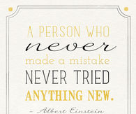 A person who never made a mistake