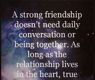 True Friends Never Part