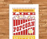 Popcorn and butter