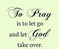 Let god take over
