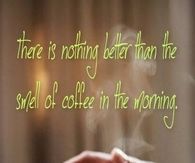 coffee in the morning