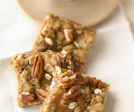 Cappuccino caramel oat bars