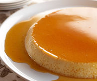 Almond flan with Golden Caramel