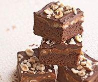 Caramel hazelnut brownies