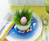 Easter table linens