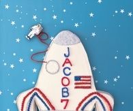 Rocket ship cake