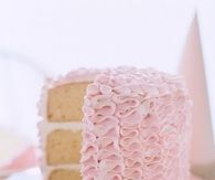 Ruffle tower cake