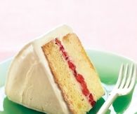 Inside out strawberry ice cream cake