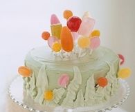 lollipop garden cake
