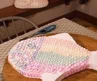 Rainbow fish cake
