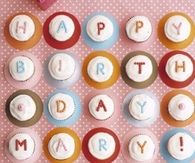 Polka dot cupcakes
