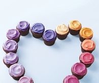 Multicolored cupcakes
