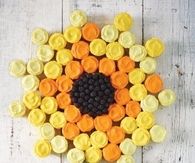 Sunflower cupcake cake