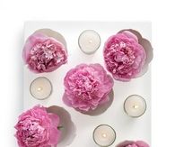 Floating flowers platter centerpiece