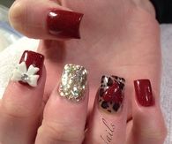 Acrylic nails for Valentines Day