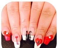 Be my valentine nails