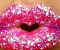 Pink Sparkle Lips