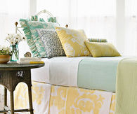Easy no sew bed skirt