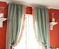 Dressed up curtain panels