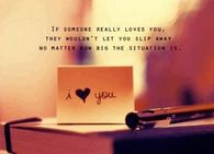 I love you