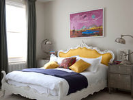 Soothing upholstered room