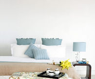 Floral upholstered storage