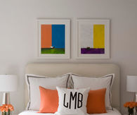Monogrammed bedding