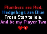 Press start to join and be my player two