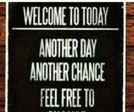 Welcome to today